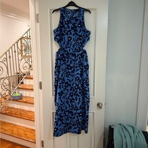 Who What Wear Floral Cutout Dress